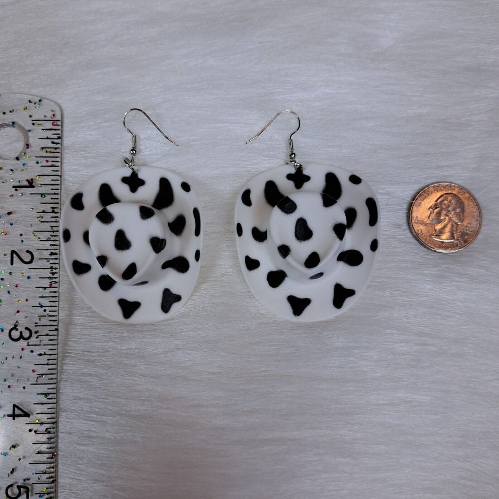 Cowboy Hat Earrings - Picture 3 of 3